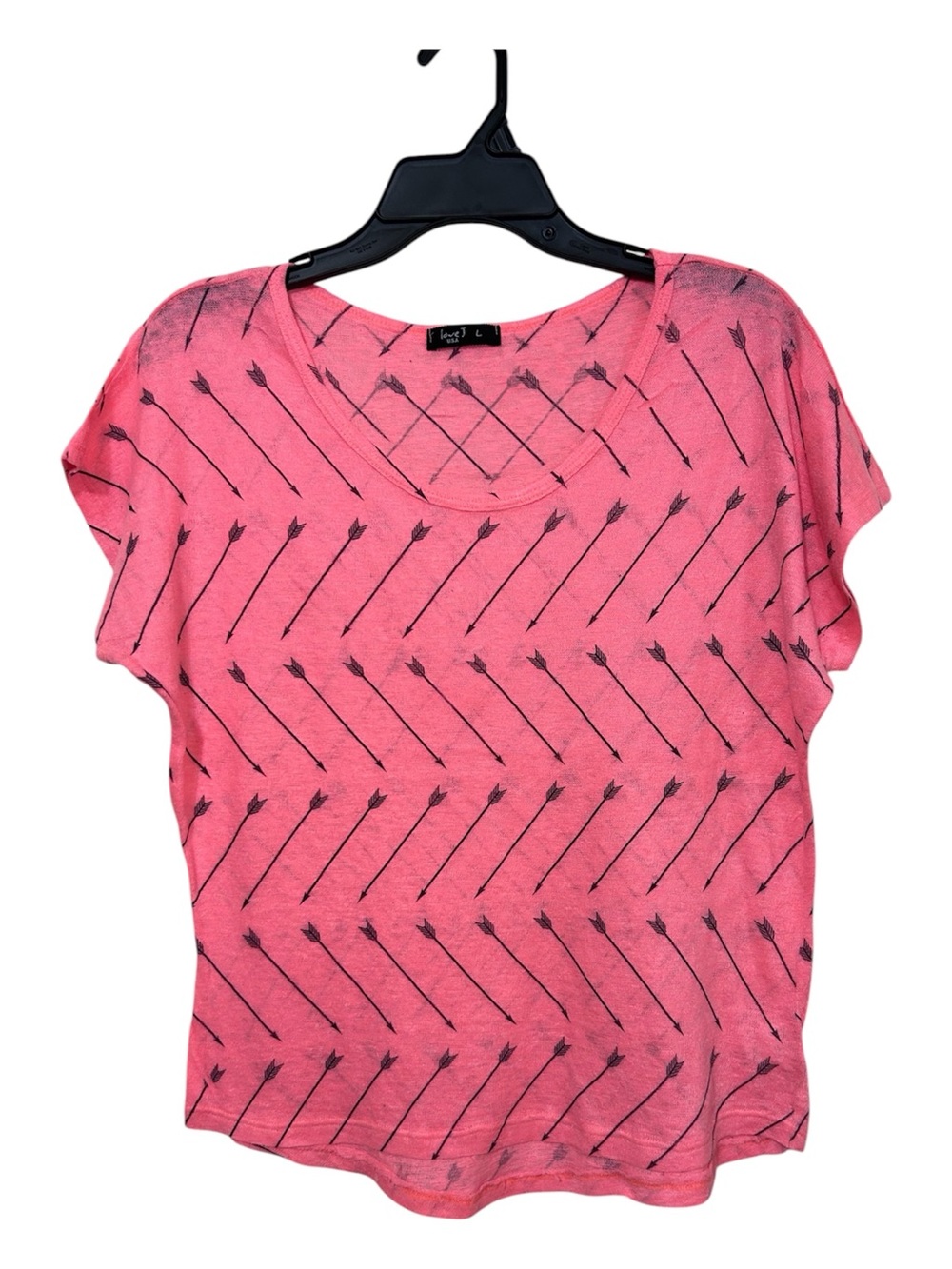 Love J Pink Arrow Pattern Blouse